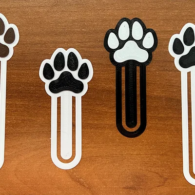 Dụng cụ đánh dấu trang hình chân chó (Dog Paw Bookmark)