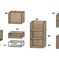Bộ kệ để đồ đa năng ORGANIZER GT556 tiện lợi cho góc làm việc - Thumbnail 3