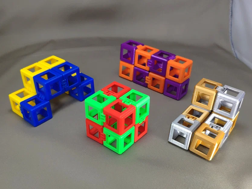 Infinity Cube Fidget Wireframe - Mẫu Khối Vô Cực Dạng Khung - Image 2