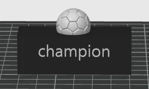 Mô hình cúp bóng đá Champion nhỏ gọn - Tự in 3D quà tặng ý nghĩa - Image 1