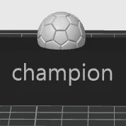 Mô hình cúp bóng đá Champion nhỏ gọn - Tự in 3D quà tặng ý nghĩa
