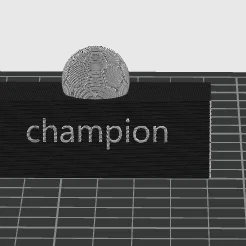 Mô hình cúp bóng đá Champion nhỏ gọn - Tự in 3D quà tặng ý nghĩa