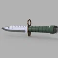 Mô hình 3D Dao chiến đấu của Leon Kennedy (Resident Evil) - Thumbnail 1