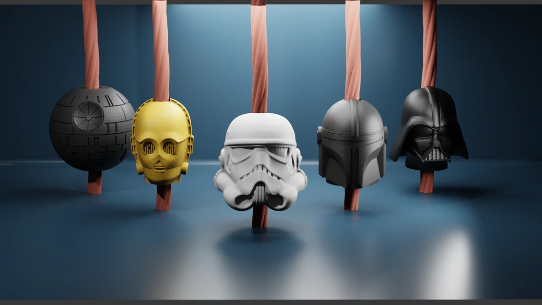 Bộ Hạt Trang Trí Chủ Đề Star Wars Cho Dây Áo Hoodie In 3D - Image 1