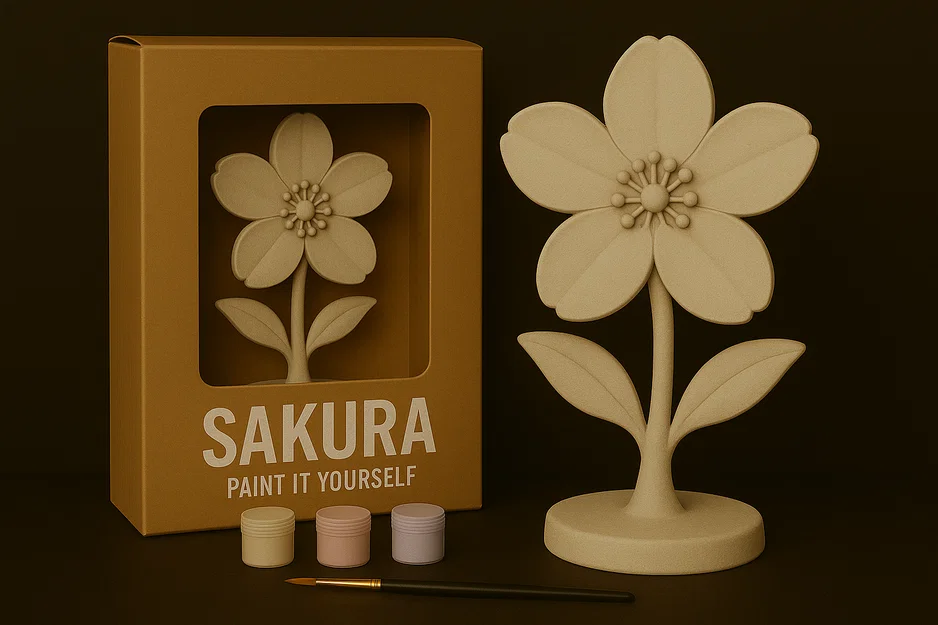 Sakura – Mô hình tự tô màu - Image 1