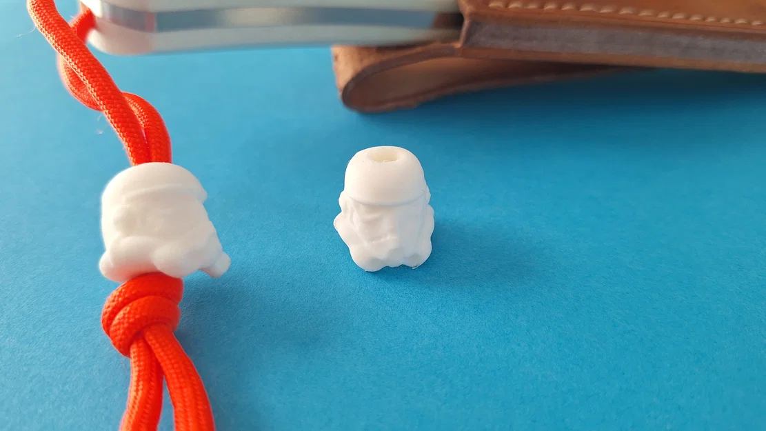 Mẫu bead Stormtrooper in 3D cho dây 550 Paracord cực chất - Image 1