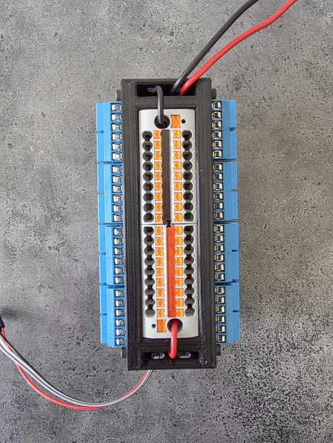 Giá gắn DIN rail 2x module relay 8 kênh + PTFIX terminal block I2C - Image 3