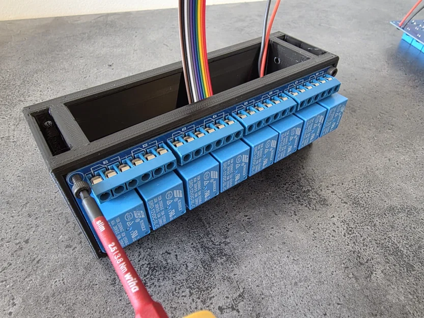 Giá gắn DIN rail 2x module relay 8 kênh + PTFIX terminal block I2C - Image 8
