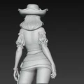 Mô hình tượng bán thân nữ cướp biển (Female Pirate Bust) in 3D đẹp mắt - Thumbnail 2