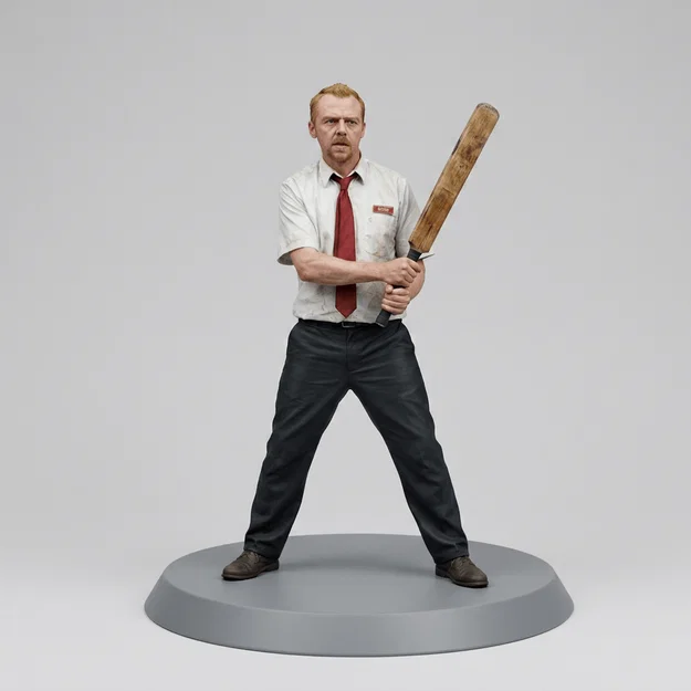 Mô hình 3D Shaun of the Dead - Nhân vật phim kinh điển cực chất - Image 1