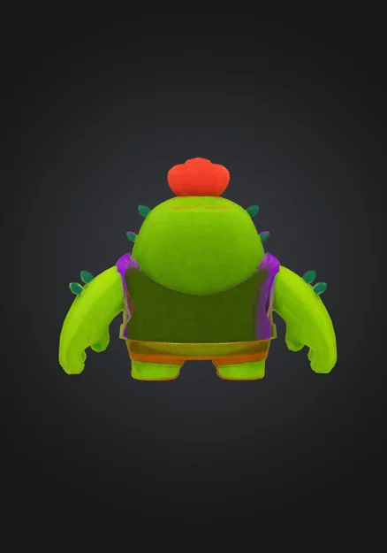 Mô hình 3D nhân vật Spike trong Brawl Stars cực đáng yêu - Image 2