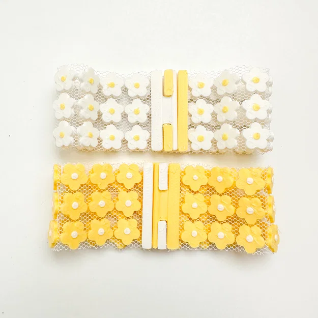 3D Print with Fabric: Vòng tay hoa xinh xắn - Image 3
