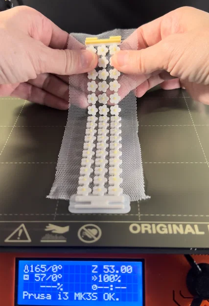 3D Print with Fabric: Vòng tay hoa xinh xắn - Image 8