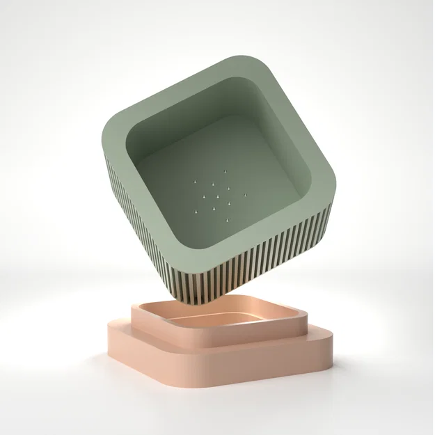 Chậu Cây 3D Tích Hợp Bình Chứa Nước Hiện Đại - Image 4