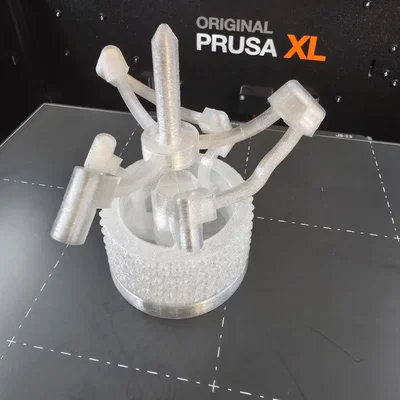 Cơ cấu khớp nối cầu chuyển động linh hoạt in 3D đa vật liệu