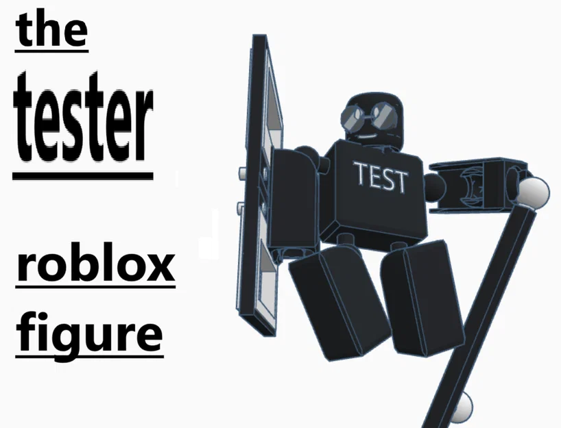 Mô hình 3D nhân vật The Tester Roblox (Untitled Fighting Game) - Image 1