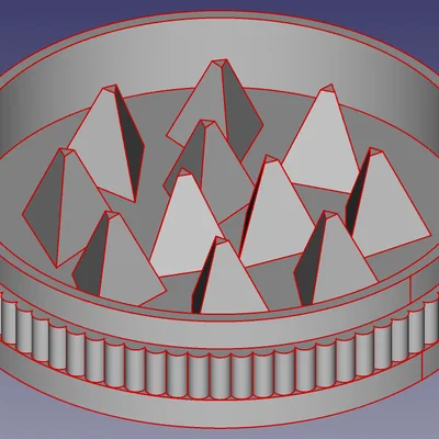 Mô hình dụng cụ nghiền thảo mộc (Herb Grinder) in 3D