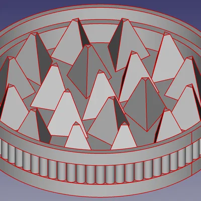 Mô hình dụng cụ nghiền thảo mộc (Herb Grinder) in 3D