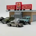 Mô hình diorama tiệm ăn Chicos Tacos tỷ lệ 1/64 độc đáo - Thumbnail 1