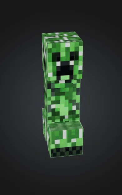 Mô hình Creeper từ Minecraft in 3D độc đáo - Image 1