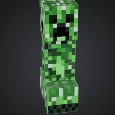 Mô hình Creeper từ Minecraft in 3D độc đáo