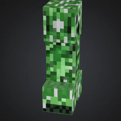 Mô hình Creeper từ Minecraft in 3D độc đáo