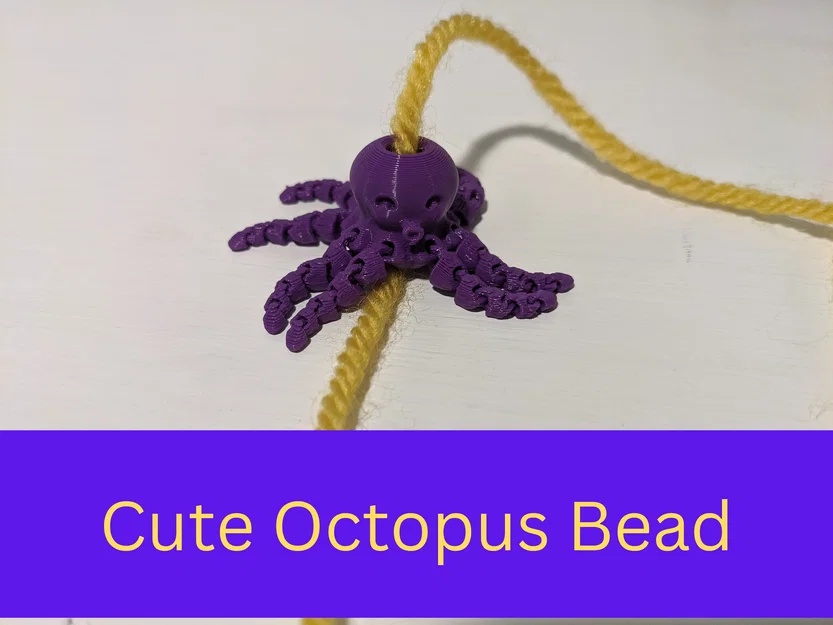 Mô hình hạt trang trí bạch tuộc mini dễ thương (Cute Octopus Bead) - Image 1