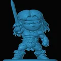 Mô hình Conan the Barbarian phiên bản Chibi đáng yêu cho in 3D - Thumbnail 1