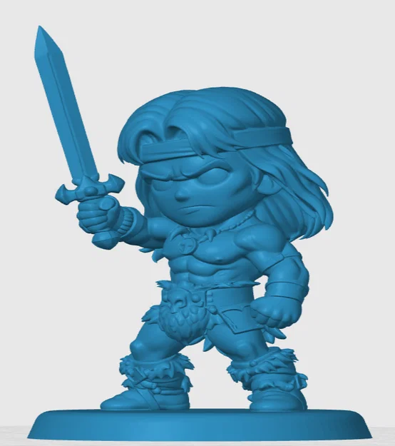Mô hình Conan the Barbarian phiên bản Chibi đáng yêu cho in 3D - Image 2