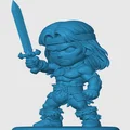 Mô hình Conan the Barbarian phiên bản Chibi đáng yêu cho in 3D - Thumbnail 2