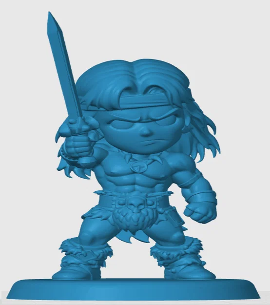 Mô hình Conan the Barbarian phiên bản Chibi đáng yêu cho in 3D - Image 3
