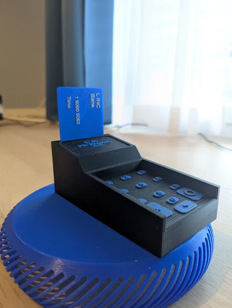Mô hình máy đọc thẻ ngân hàng đồ chơi 3D cho bé sáng tạo - Image 1