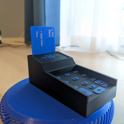 Mô hình máy đọc thẻ ngân hàng đồ chơi 3D cho bé sáng tạo