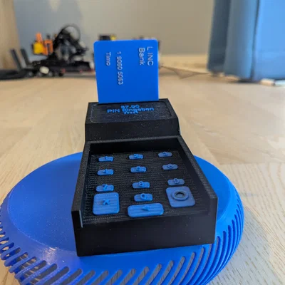 Mô hình máy đọc thẻ ngân hàng đồ chơi 3D cho bé sáng tạo