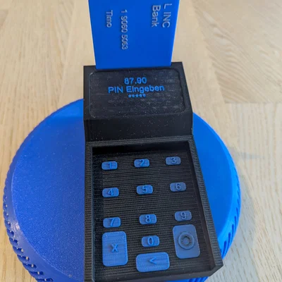 Mô hình máy đọc thẻ ngân hàng đồ chơi 3D cho bé sáng tạo