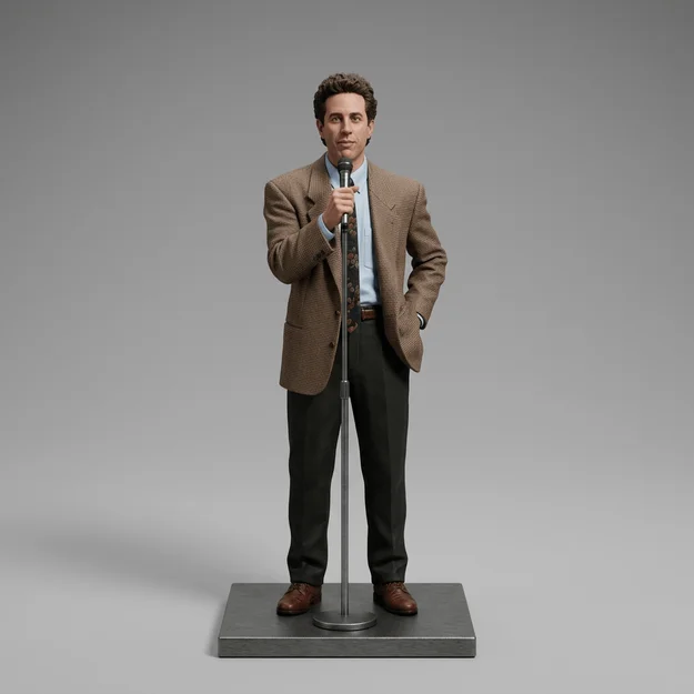 Mô hình 3D nhân vật Jerry Seinfeld 1989 độc đáo cho fan - Image 1