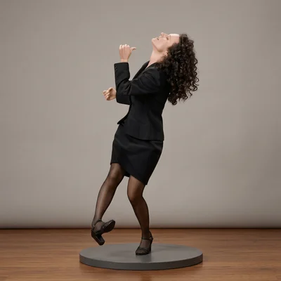 Mô hình 3D Elaine Benes - Seinfeld 1989 ấn tượng để bàn