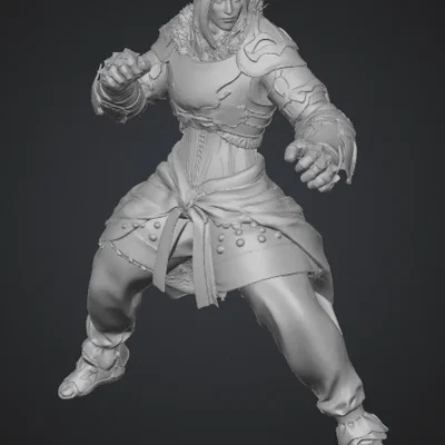 Mô hình 3D nhân vật Striker từ game Black Desert Online cực chất