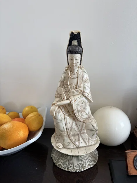 Mô hình tượng Quan Âm chạm khắc nghệ thuật - File in 3D chi tiết cao - Image 1