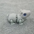 Móc khóa chuột lang nước (Capybara) cử động được - Tương thích mắt thủy tinh 6mm - Thumbnail 2