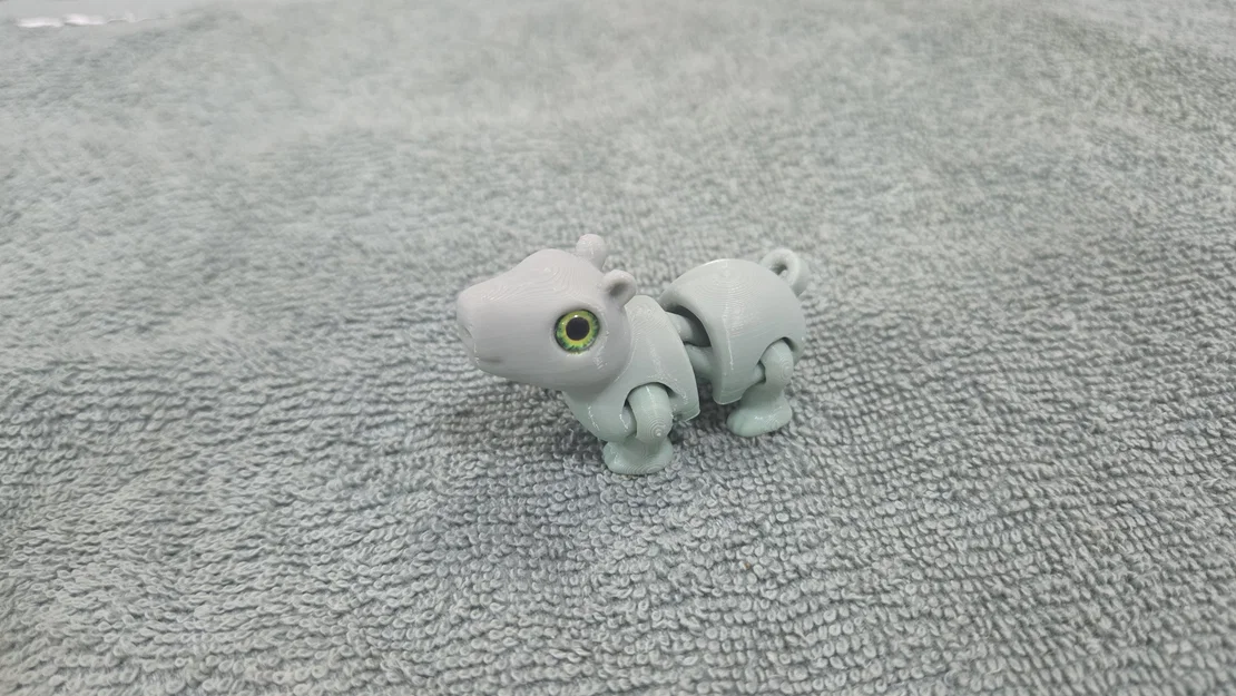 Móc khóa chuột lang nước (Capybara) cử động được - Tương thích mắt thủy tinh 6mm - Image 7