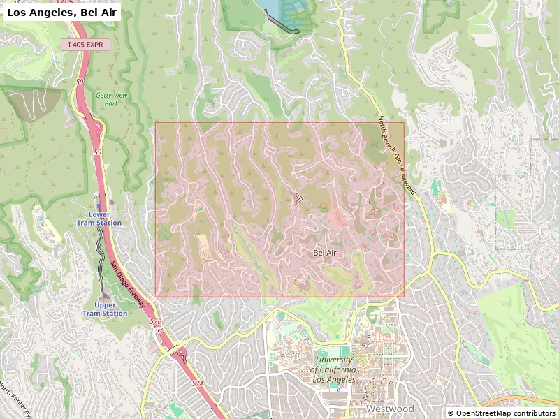 Los Angeles, Bel Air, Hoa Kỳ - Mô hình địa hình 3D thu nhỏ - Image 9