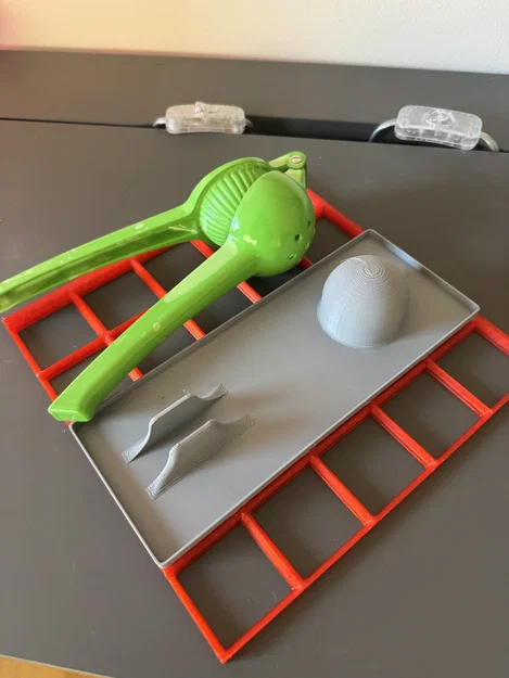 Khay in 3D đựng dụng cụ ép chanh chuẩn Gridfinity 5x2 gọn gàng - Image 5