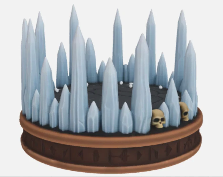 Đế mô hình Skulls and Ice tinh xảo cho Tabletop RPG - Image 4