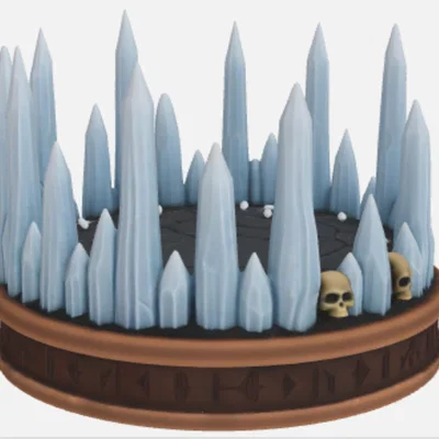 Đế mô hình Skulls and Ice tinh xảo cho Tabletop RPG