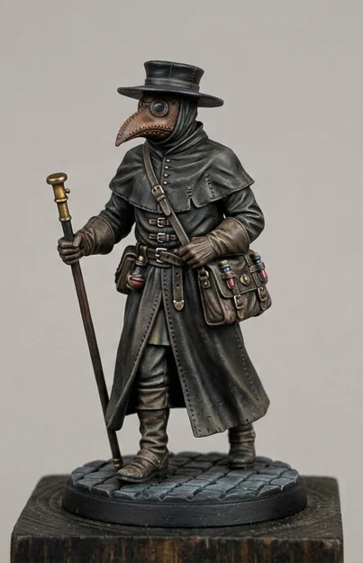 Mô Hình Tượng Bác Sĩ Dịch Hạch Thời Trung Cổ - Black Death Bubonic - Image 1