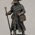 Mô Hình Tượng Bác Sĩ Dịch Hạch Thời Trung Cổ - Black Death Bubonic - Thumbnail 1