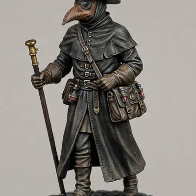 Mô Hình Tượng Bác Sĩ Dịch Hạch Thời Trung Cổ - Black Death Bubonic
