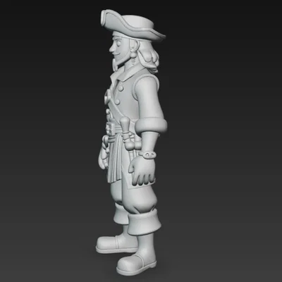 Mô hình cướp biển (Pirate) phong cách hoạt hình ấn tượng cho in 3D
