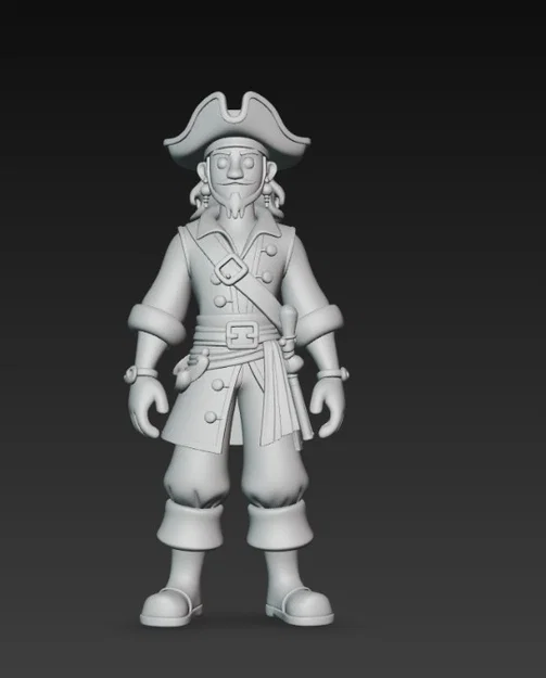 Mô hình cướp biển (Pirate) phong cách hoạt hình ấn tượng cho in 3D - Image 3